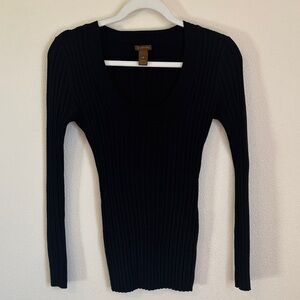 Stretchy Ribbed Long Sleeve